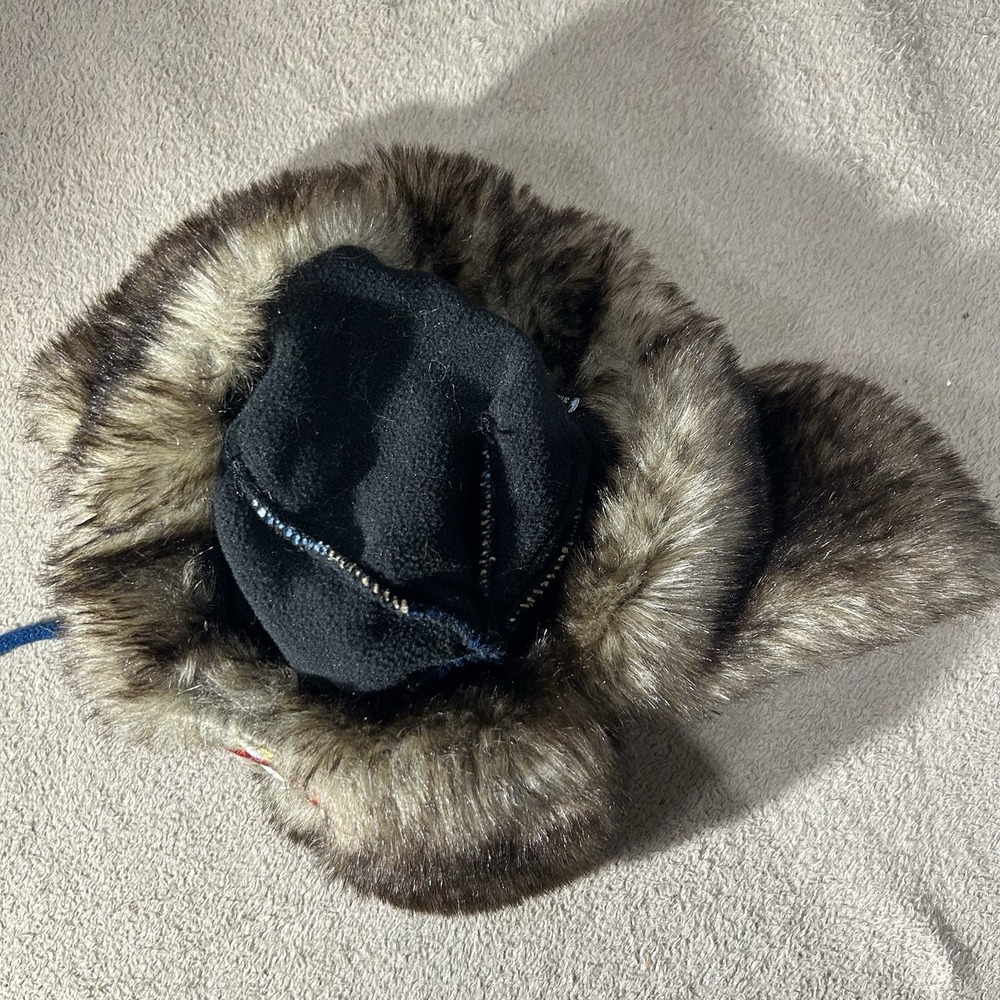 Vtg Pepsi Minnesota Twins Trapper Hat Fur Knit Bomber Beanie Melonwerk Small - Picture 3 of 5